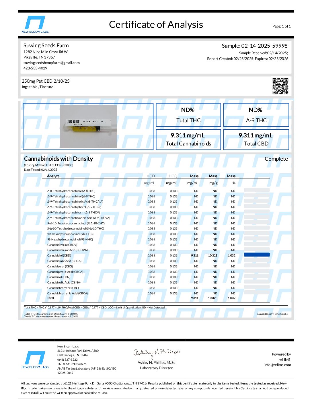 250mg CBD Oil for Pets 2oz - Image 2