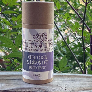 All Natural Safe and Effective Deodorant - Charcoal and Lavender