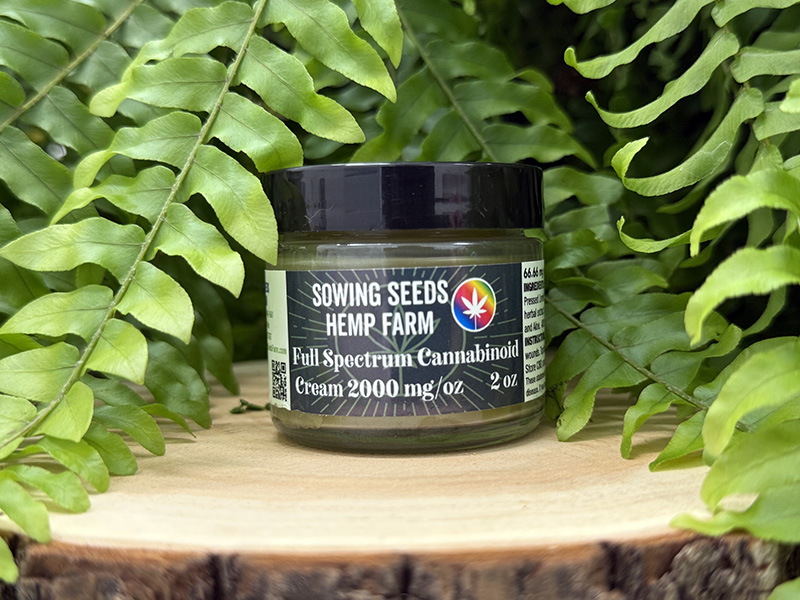 2000mg/oz Full Spectrum Cannabinoid Topical Cream 2oz jar